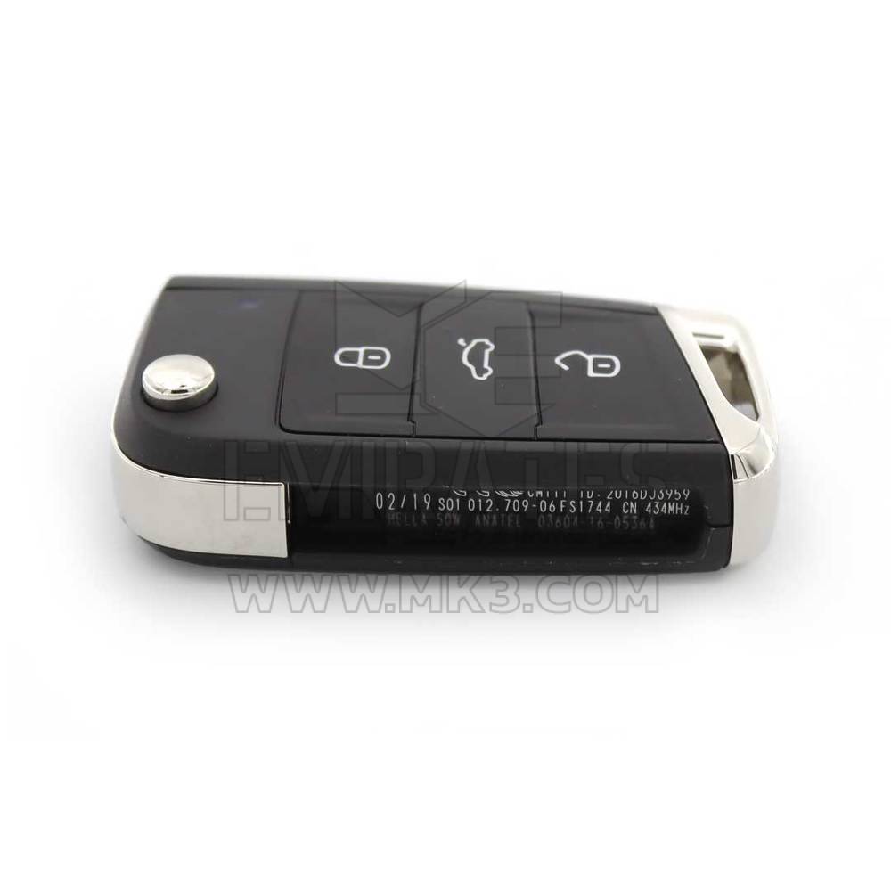 Yeni Volkswagen VW En Son Proximity Orijinal/OEM Flip Remote Key 3 Buton 433MHz 5C Transponder OEM Parça Numarası: 2G6959752D | Emirates Anahtarları