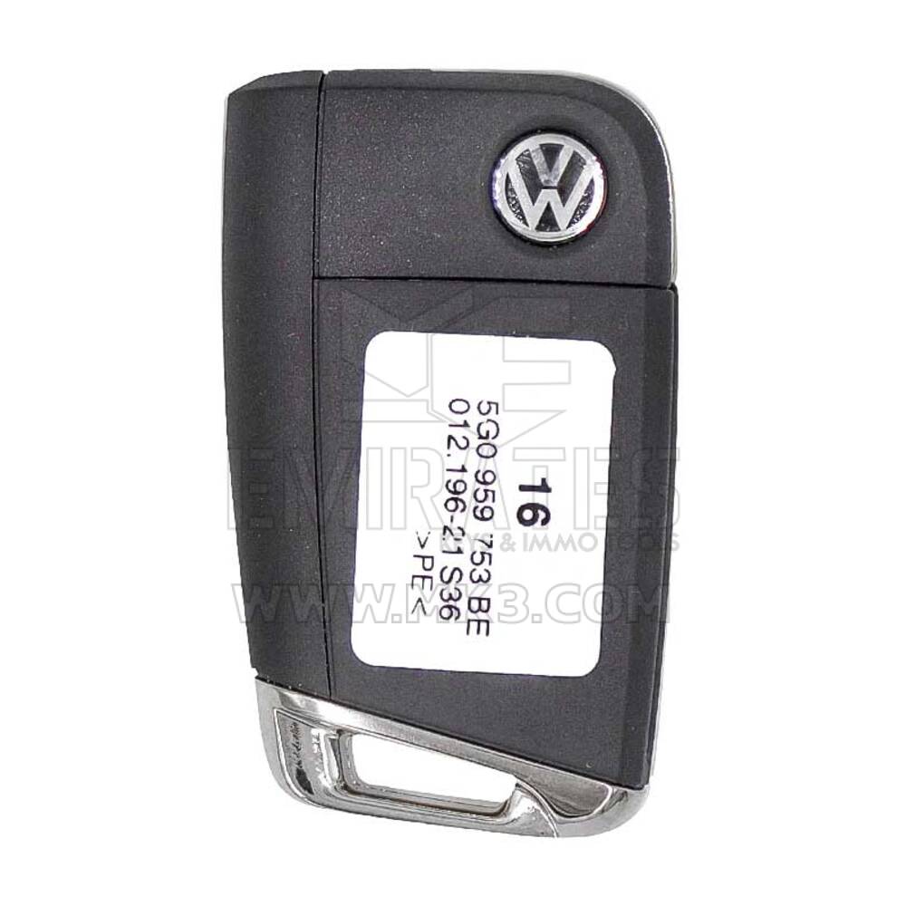 VW Golf MQB 2018 Flip Proximity Remote Key 5G0 959 753 BE | MK3