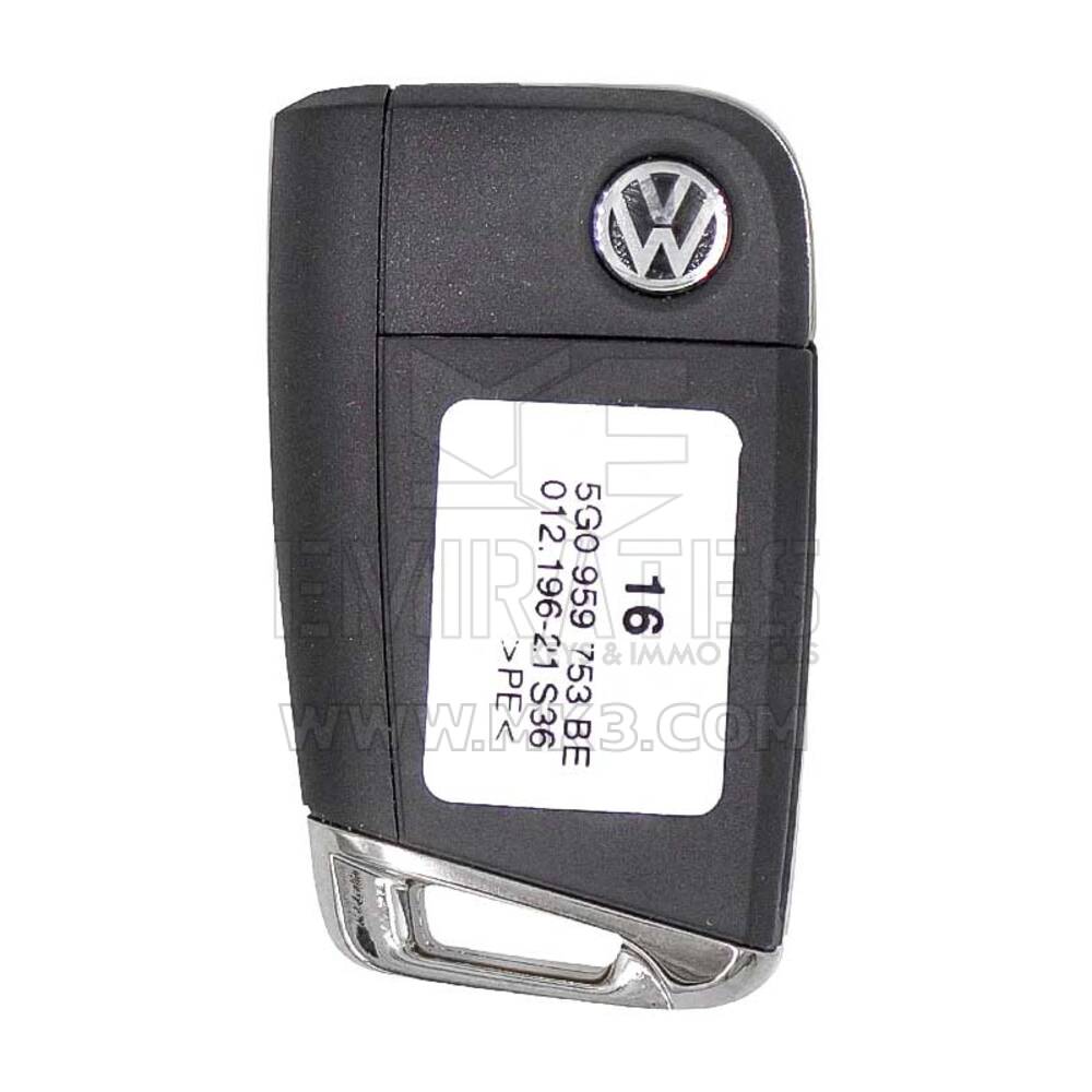 VW Golf MQB 2018 Flip Remote Key 5G0 959 753 BE | MK3