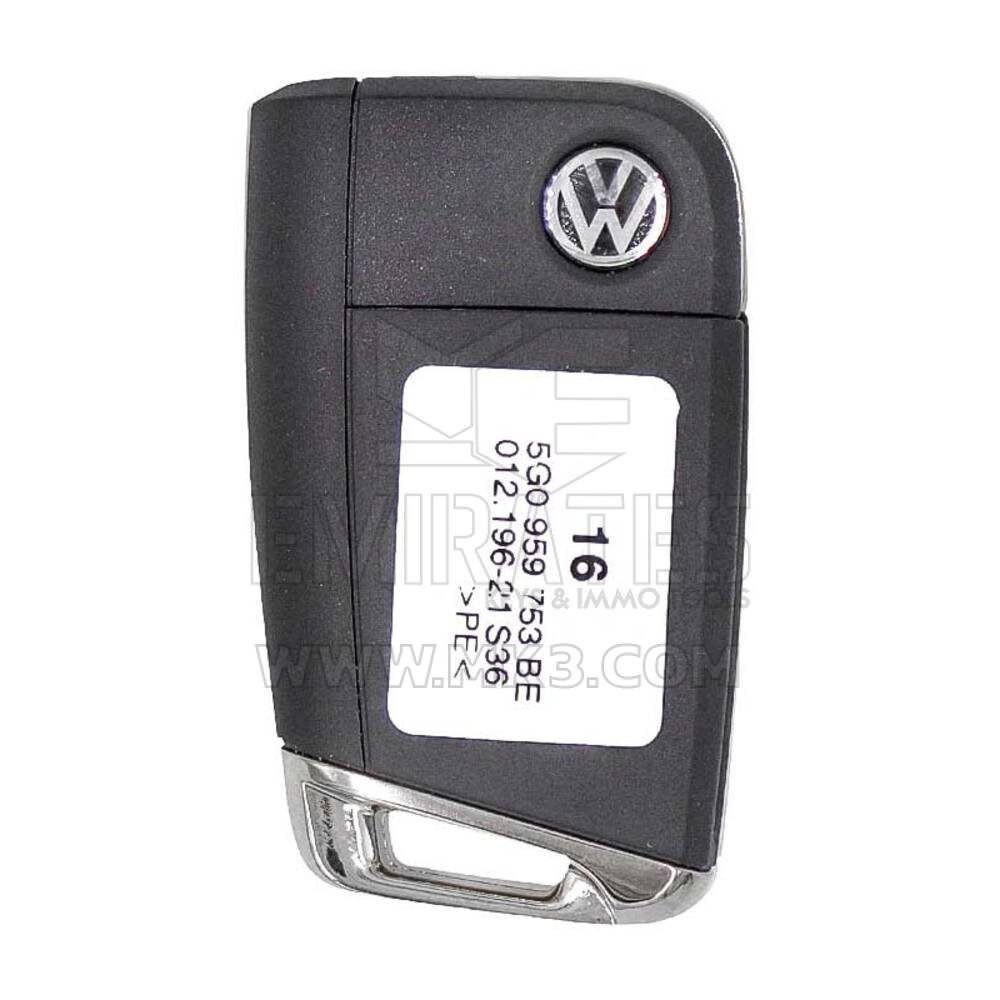 VW Golf MQB 2018 Flip chiave telecomando di prossimità 5G0 959 753 BE | MK3