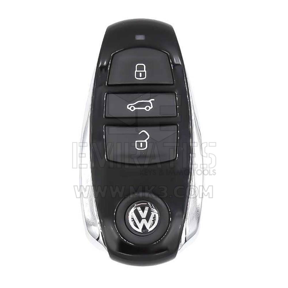 VW Touareg 2012-2016 подлинный смарт-пульт дистанционного ключа Keyless Go Proximity Type 3 кнопки 433 МГц 7P6 959 754 AQ