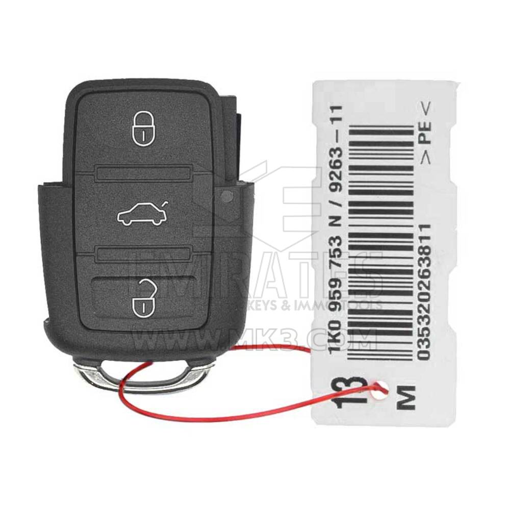 Volkswagen VW Genuine Remote 3 Button 433MHz N Type Car Remotes From Genuine-OEM with Product Number: MK2866  | Emirates Keys