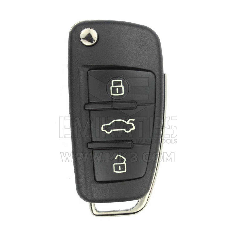 Audi A3 2014 Flip Remote Key 48 TP25 Transponder 3 أزرار 433 ميجا هرتز