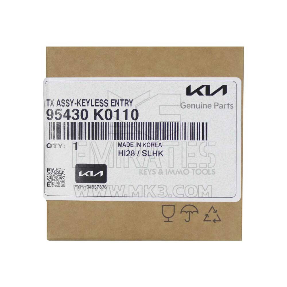 New KIA Soul 2019-2022 Genuine/OEM Flip Remote Key 3+1 Buttons 433MHz OEM Part Number: 95430-K0110 - FCC ID: SY5SKRGE04 - Transponder - ID: HITAG 128-bits AES ID4A PCF7939MA
