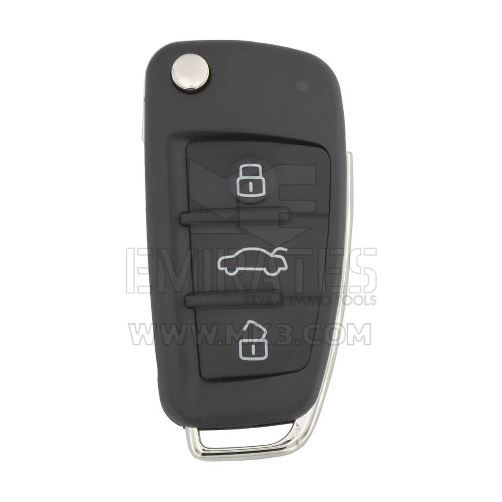 Audi A1 Q3 2012-2016 Flip Remote Key 3 أزرار 433MHz 48 Transponder