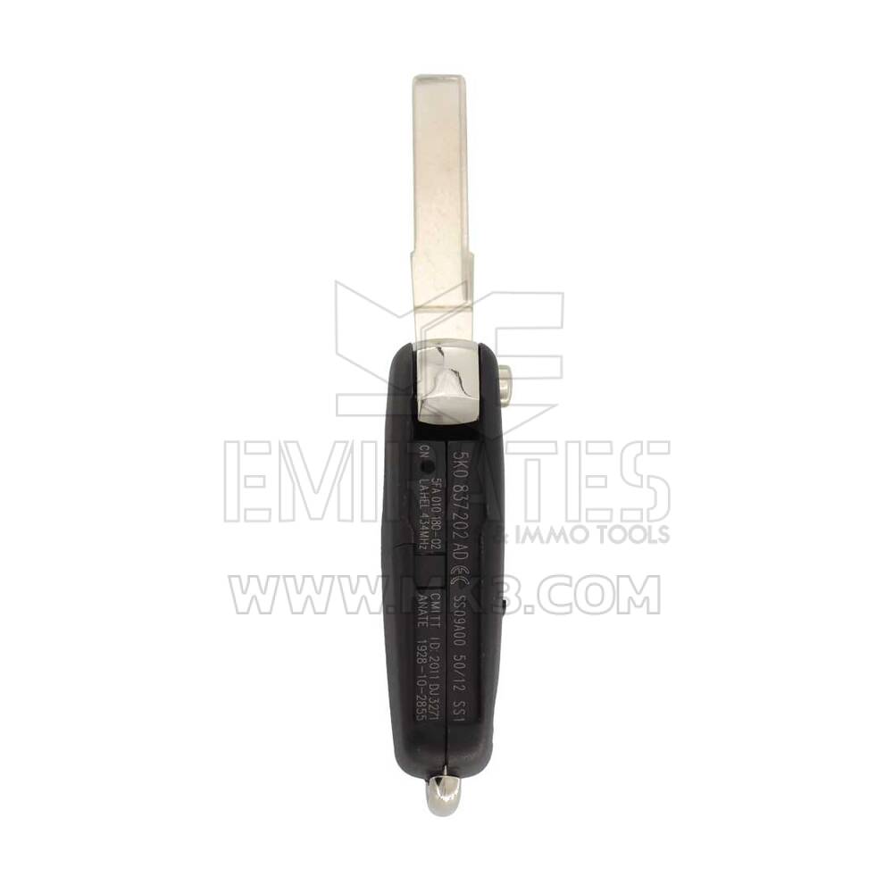 Volkswagen VW UDS Flip Remote Key Shell 2+1 Botón - MK12918 - f-2