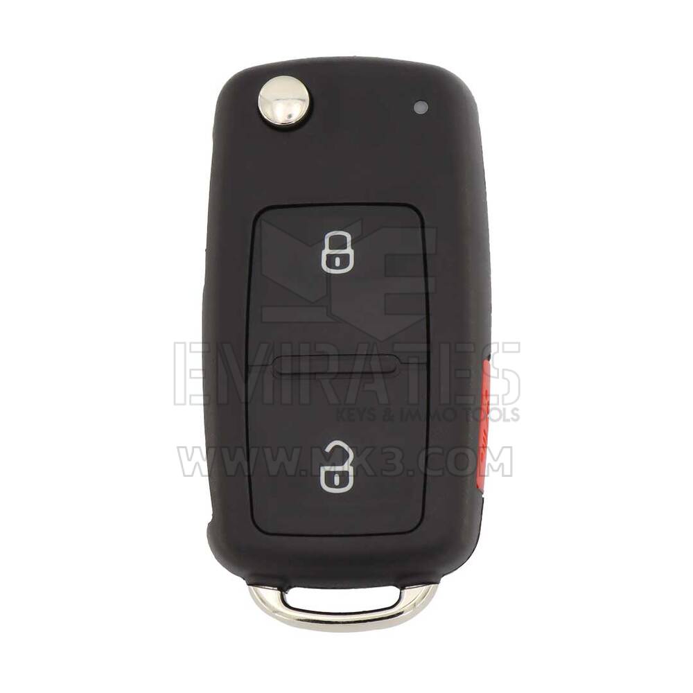 Coque de clé télécommande pliable Volkswagen VW UDS, 2 + 1 boutons