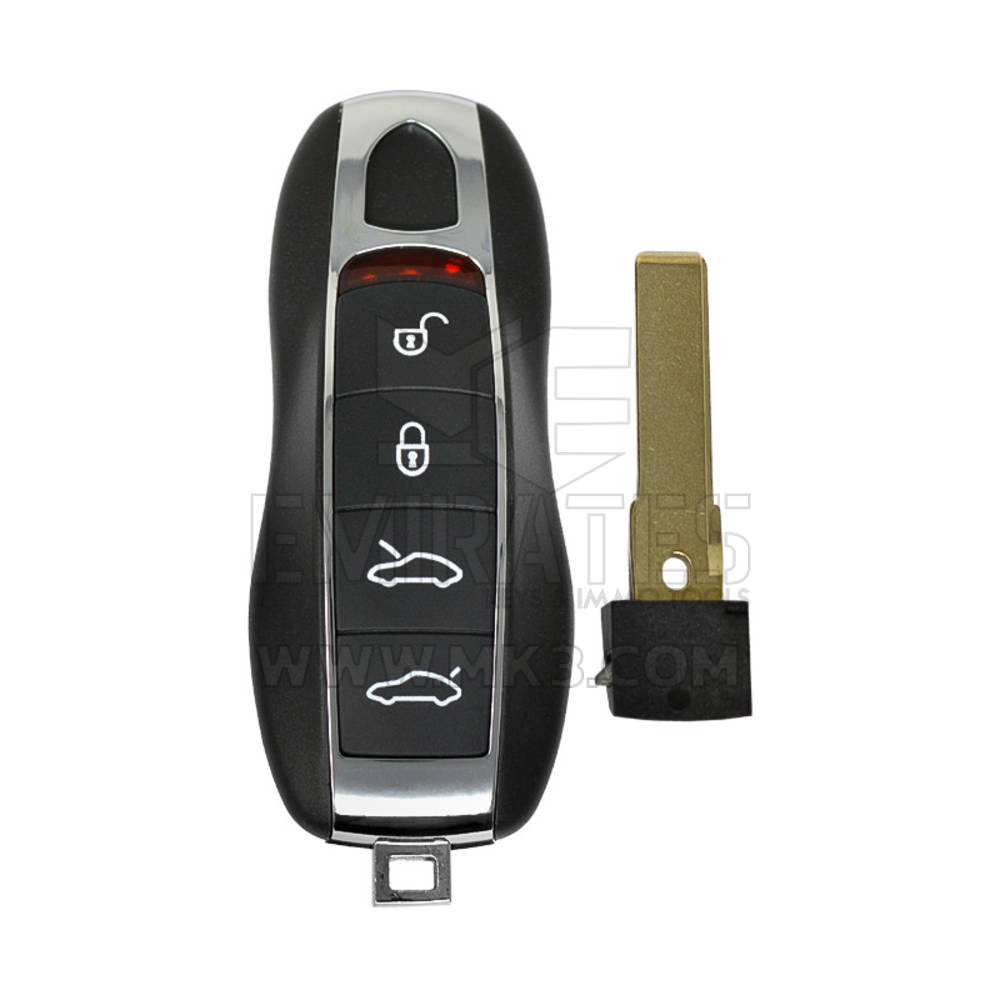 Porsche Smart Remote Key Shell 4 botões Pós-venda de alta qualidade, tampa da chave remota Mk3, substituição de conchas de chaveiro a preços baixos.