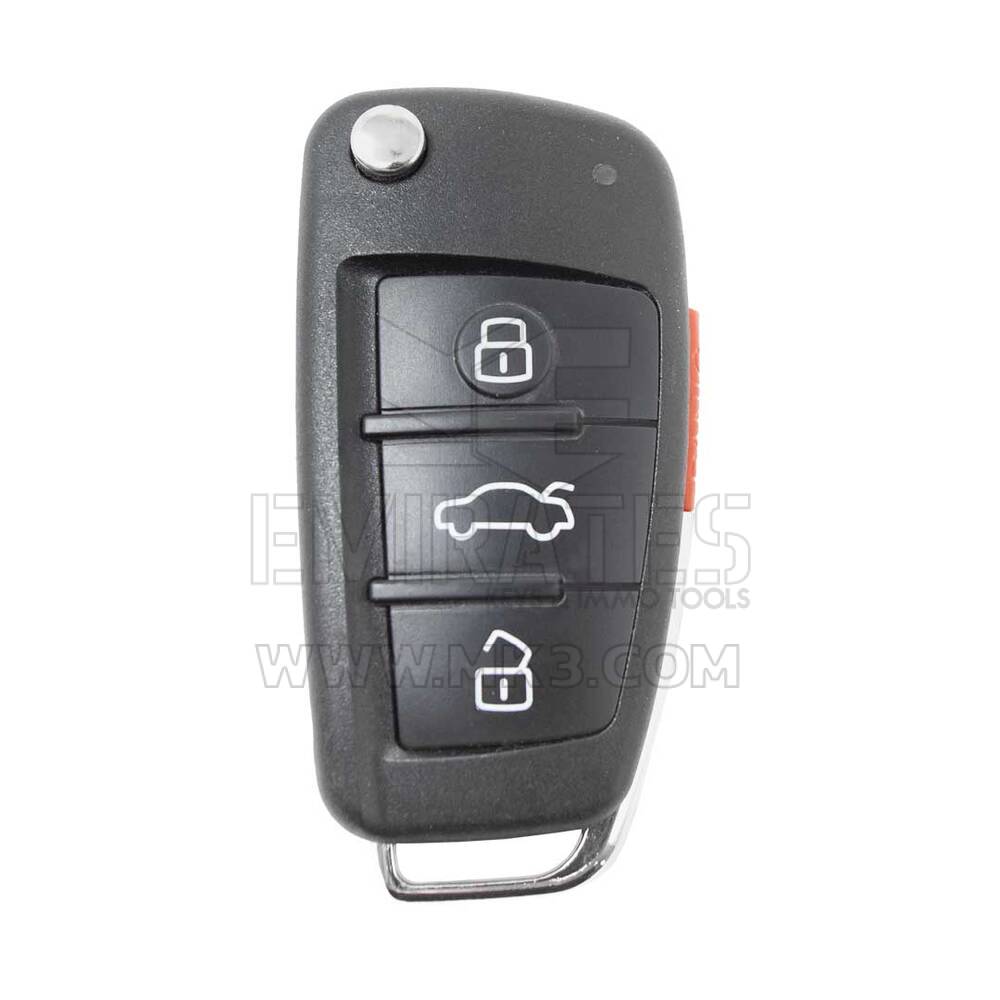 Audi Flip Remote Key Shell 3 + 1 Botões