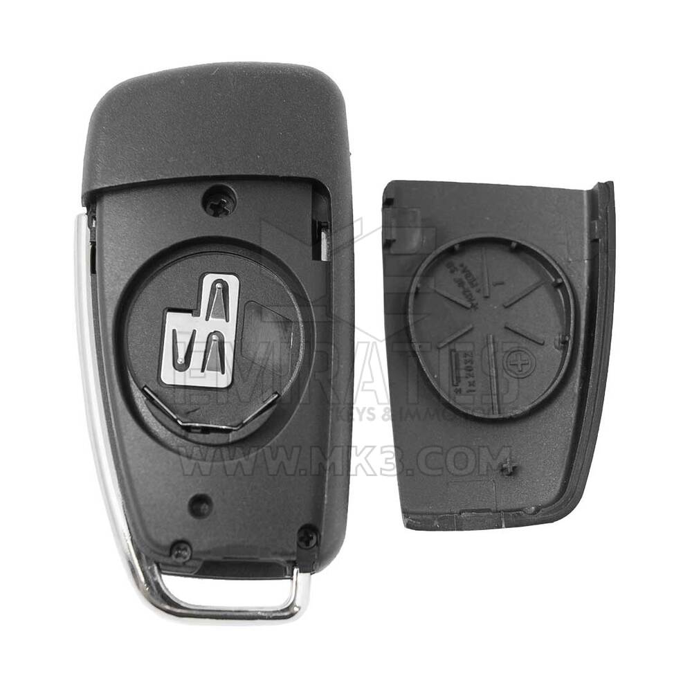 NOUVEAU Aftermarket Audi Flip Remote Shell 3 Boutons - Emirates Keys Remote Case, Couvercle de clé à distance de voiture, Remplacement des coques de porte-clés à bas prix.