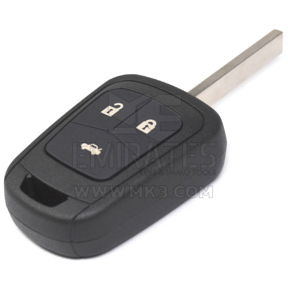 Capa de chave remota Chevrolet de alta qualidade com 3 botões não flip, capa remota Emirates Keys, capa de chave remota de carro, substituição de capas de chaveiro a preços baixos.