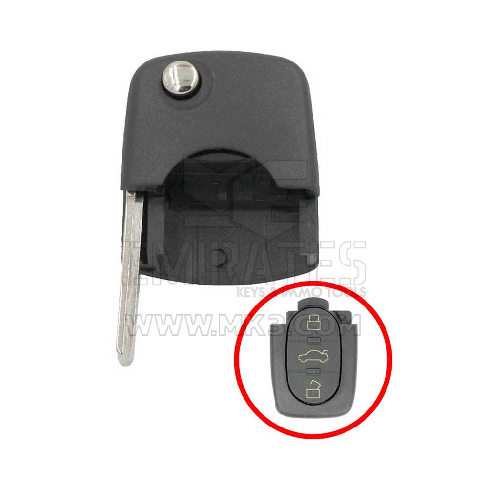 Audi Flip Remote Head Circle Type