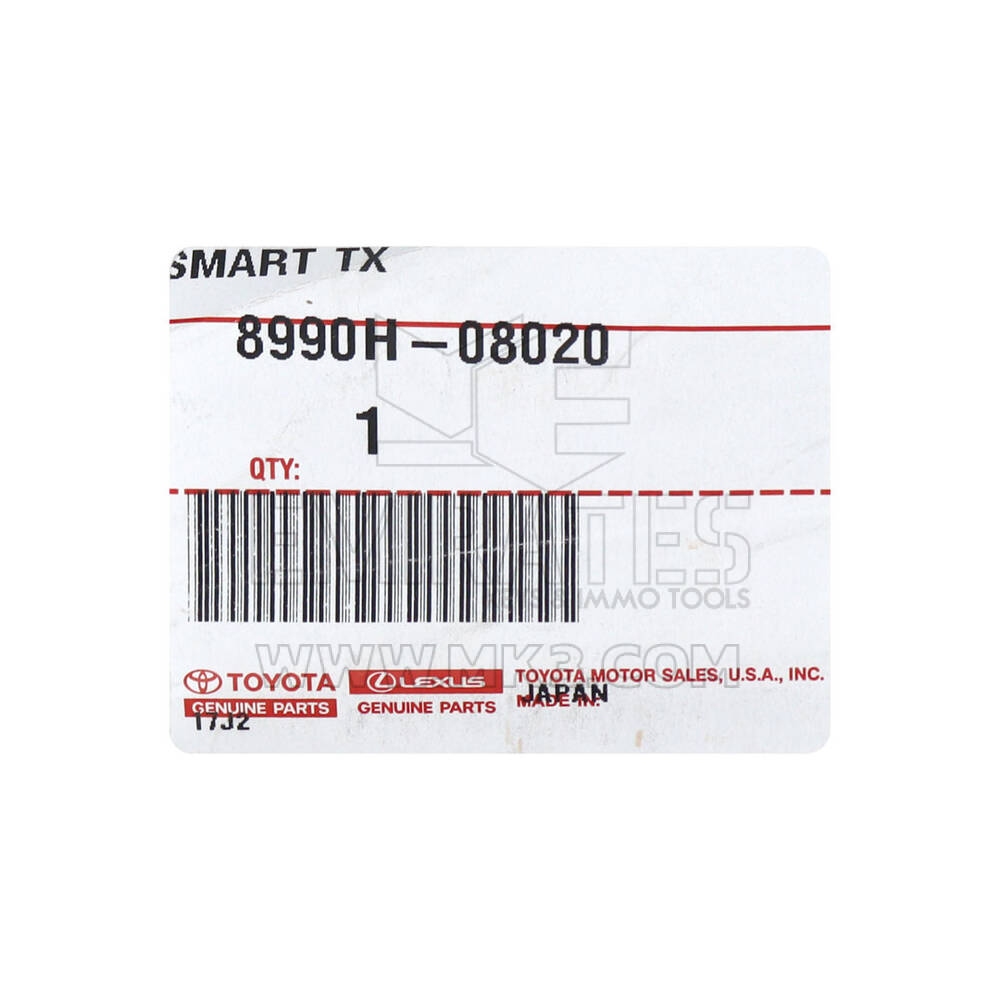 New Toyota Sienna 2021 Genuine Smart  Remote Key 4+1 Button 315MHz OEM Part Number: 8990H-08020 / 8990H-08021 - FCC ID: HYQ14FBX | Emirates Keys