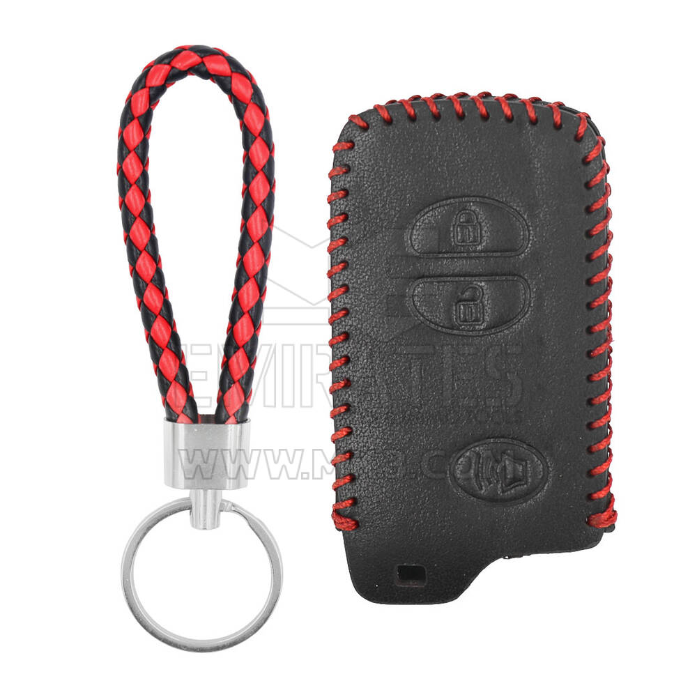 Custodia in pelle per chiave remota Toyota Smart 2+1 pulsanti