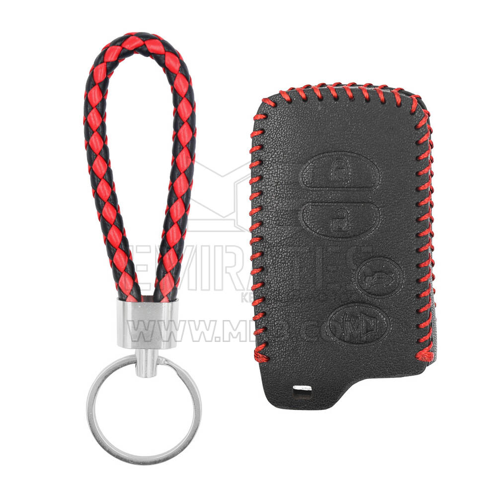 Custodia in pelle per chiave remota Toyota Smart 3+1 pulsanti