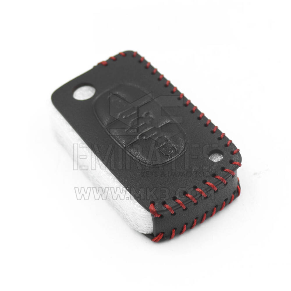 New Aftermarket Leather Case For Peugeot Citroen Flip Remote Key 3 Buttons High Quality Best Price | Emirates Keys