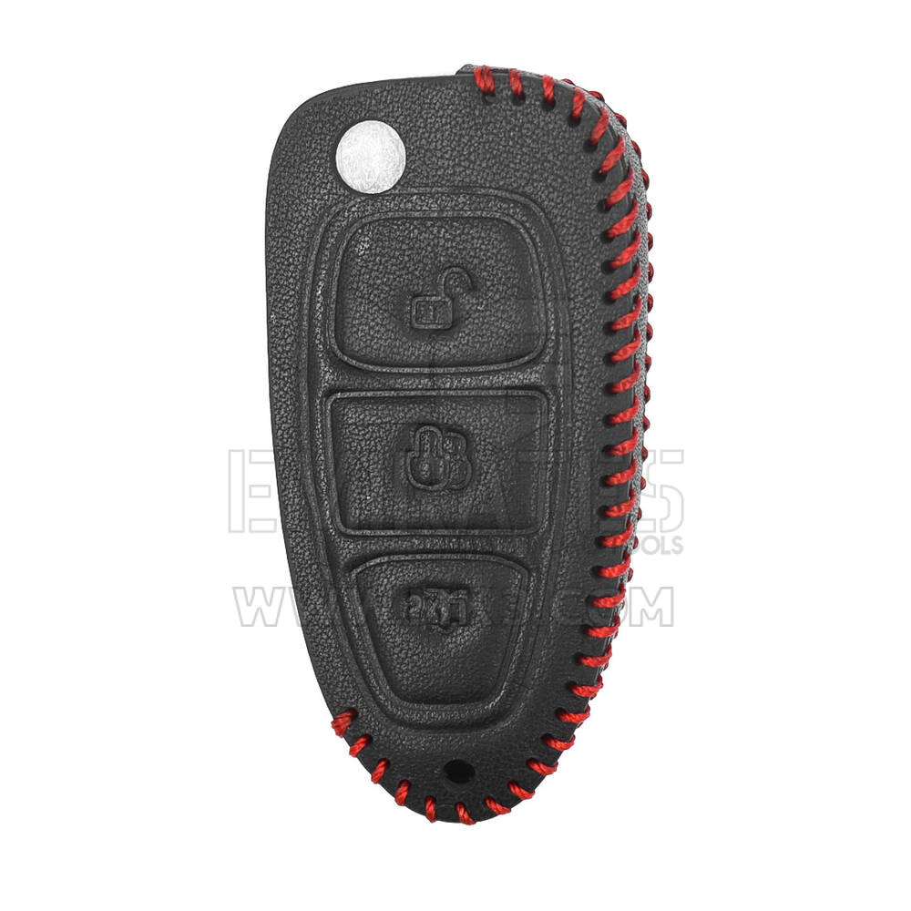 Funda de cuero para Ford Flip Remote Key 3 Botones FD-A | mk3