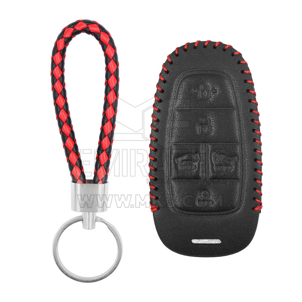 Leather Case For Hyundai Smart Remote Key 5 Buttons HY-I