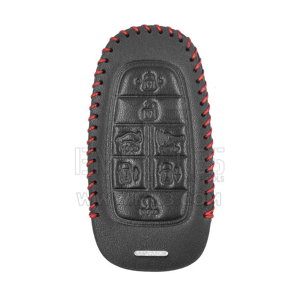 Funda de cuero para Hyundai Smart Remote Key 7 Botones | mk3