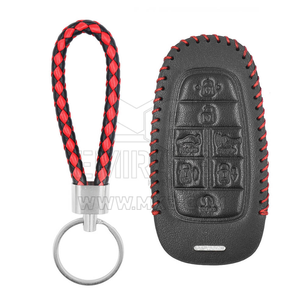 Estojo de couro para Hyundai Smart Remote Key 7 botões