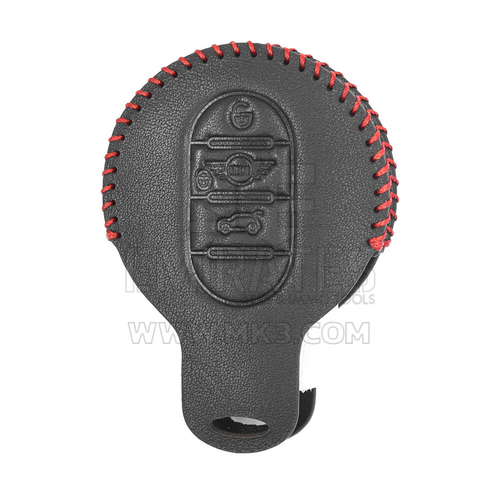 Estojo De Couro Para Mini Cooper Smart Remote Chave 3 Botões CP-B | MK3