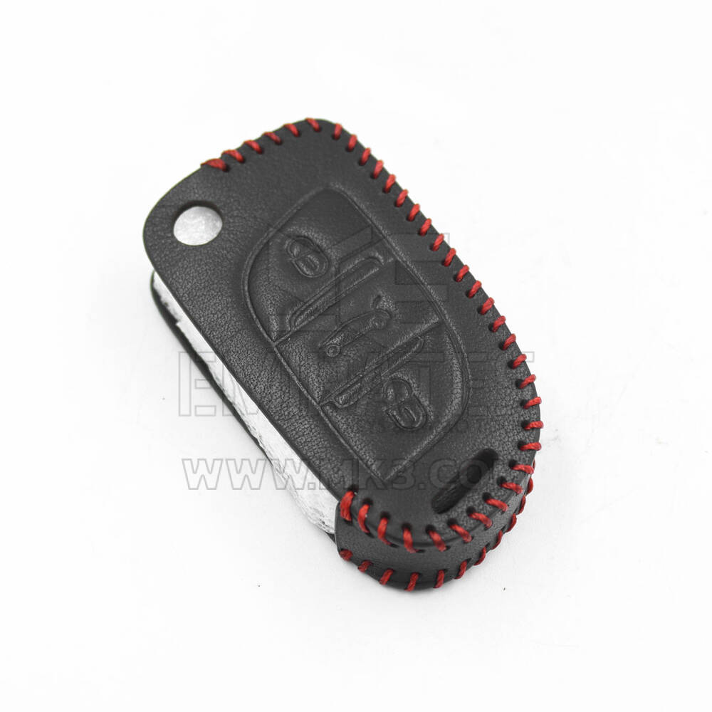 New Aftermarket Leather Case For Peugeot Flip Remote Key 3 Buttons PG-C High Quality Best Price | Emirates Keys