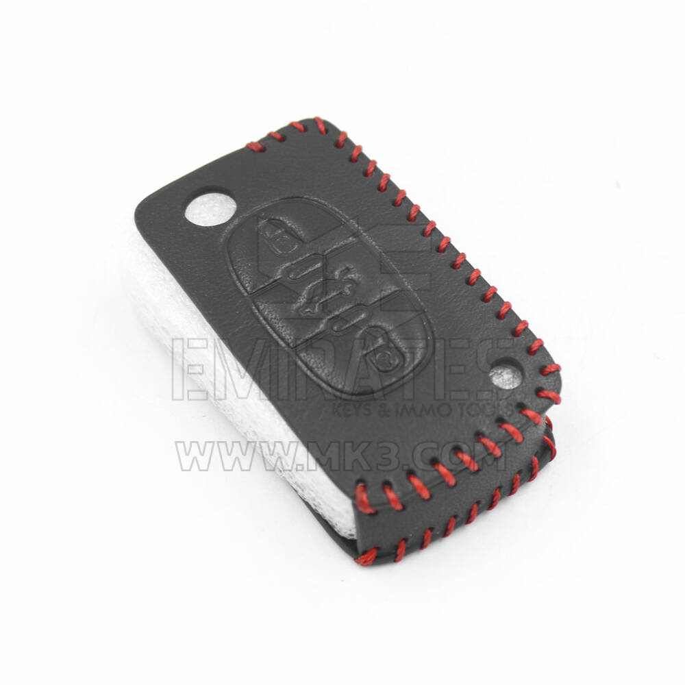 New Aftermarket Leather Case For Peugeot Remote Key 3 Buttons High Quality Best Price | Emirates Keys