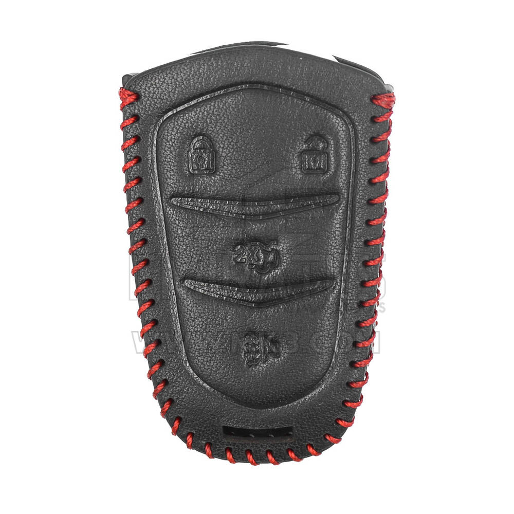 Funda de cuero para Cadillac Smart Remote Key 4 Botones | mk3