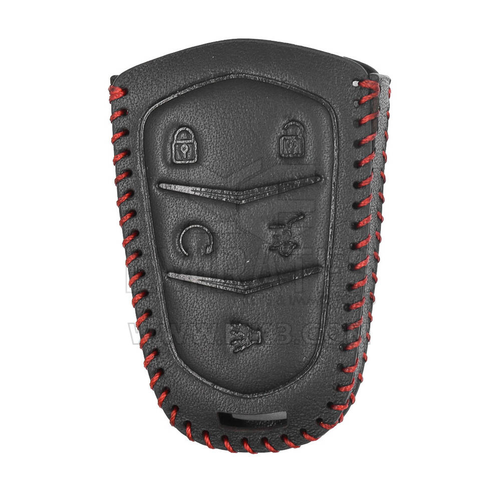 Funda de cuero para Cadillac Smart Remote Key 5 Botones | mk3