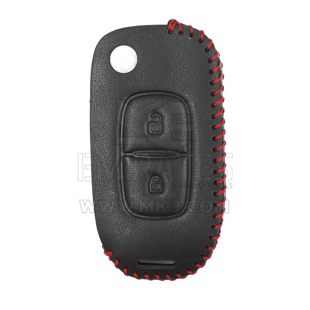 Leather Case For Renault Flip Remote Key 2 Buttons RN-A