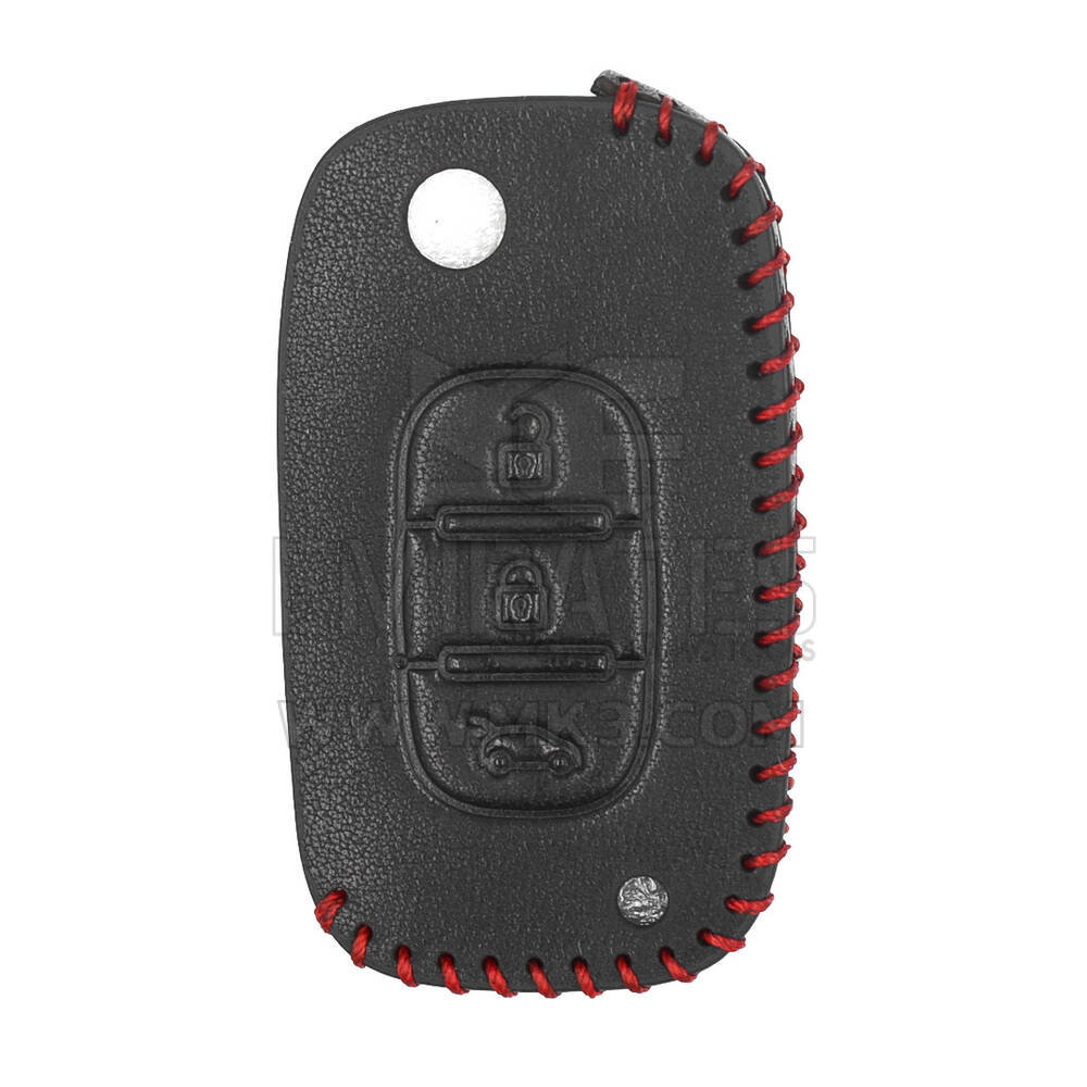 Etui en cuir pour clé à distance Renault Flip 3 boutons RN-B | MK3