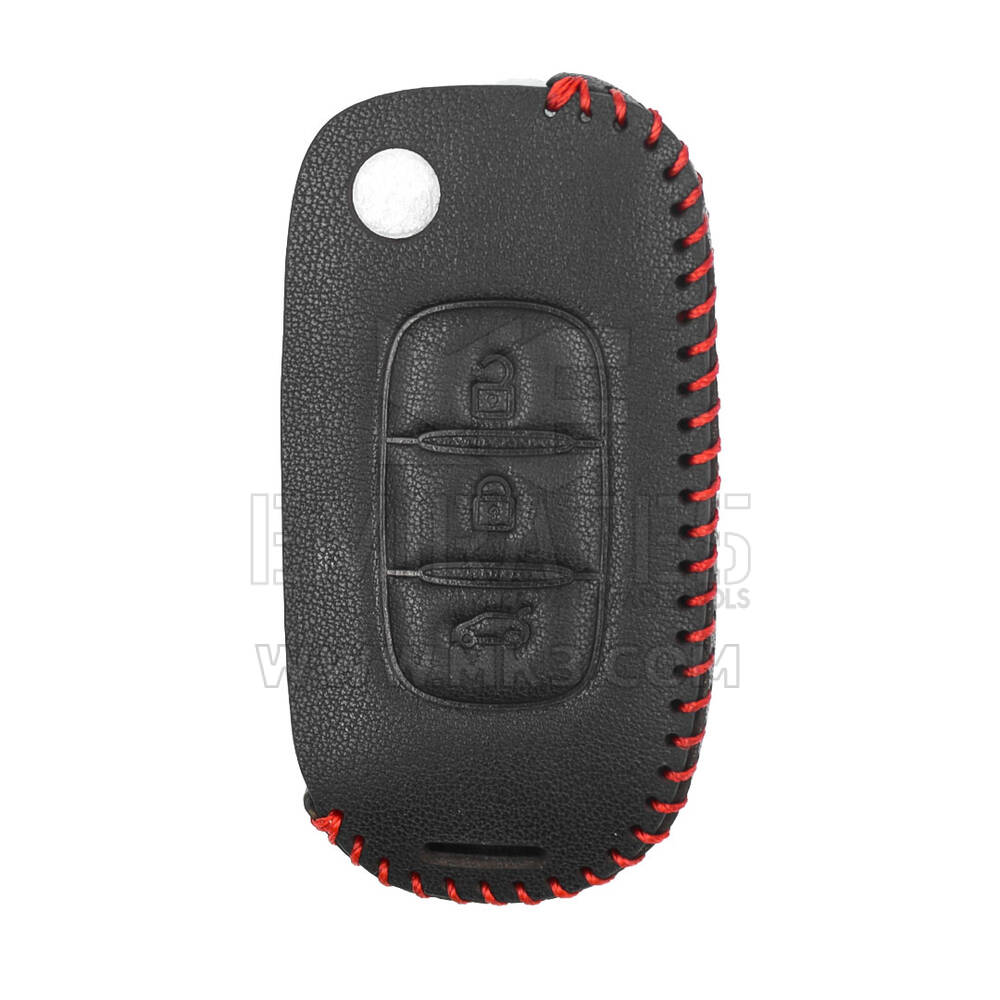 Etui en cuir pour clé à distance Renault Flip 3 boutons RN-C | MK3