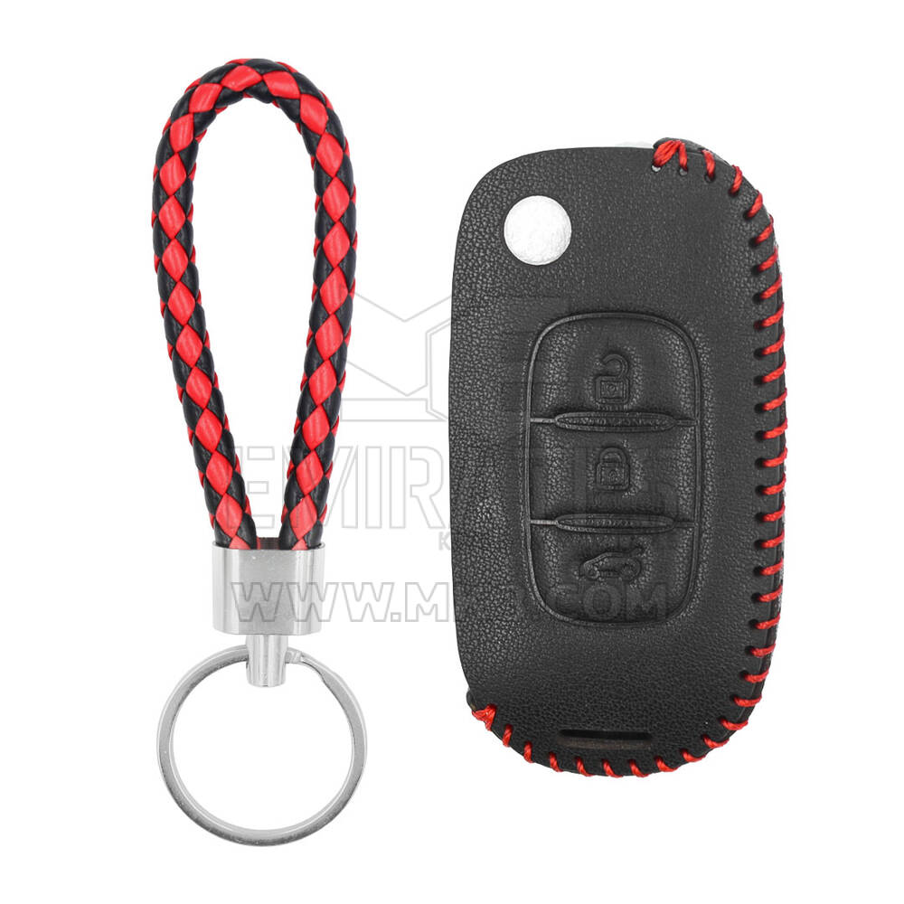 Etui cuir pour clé à distance Renault Flip 3 boutons RN-C