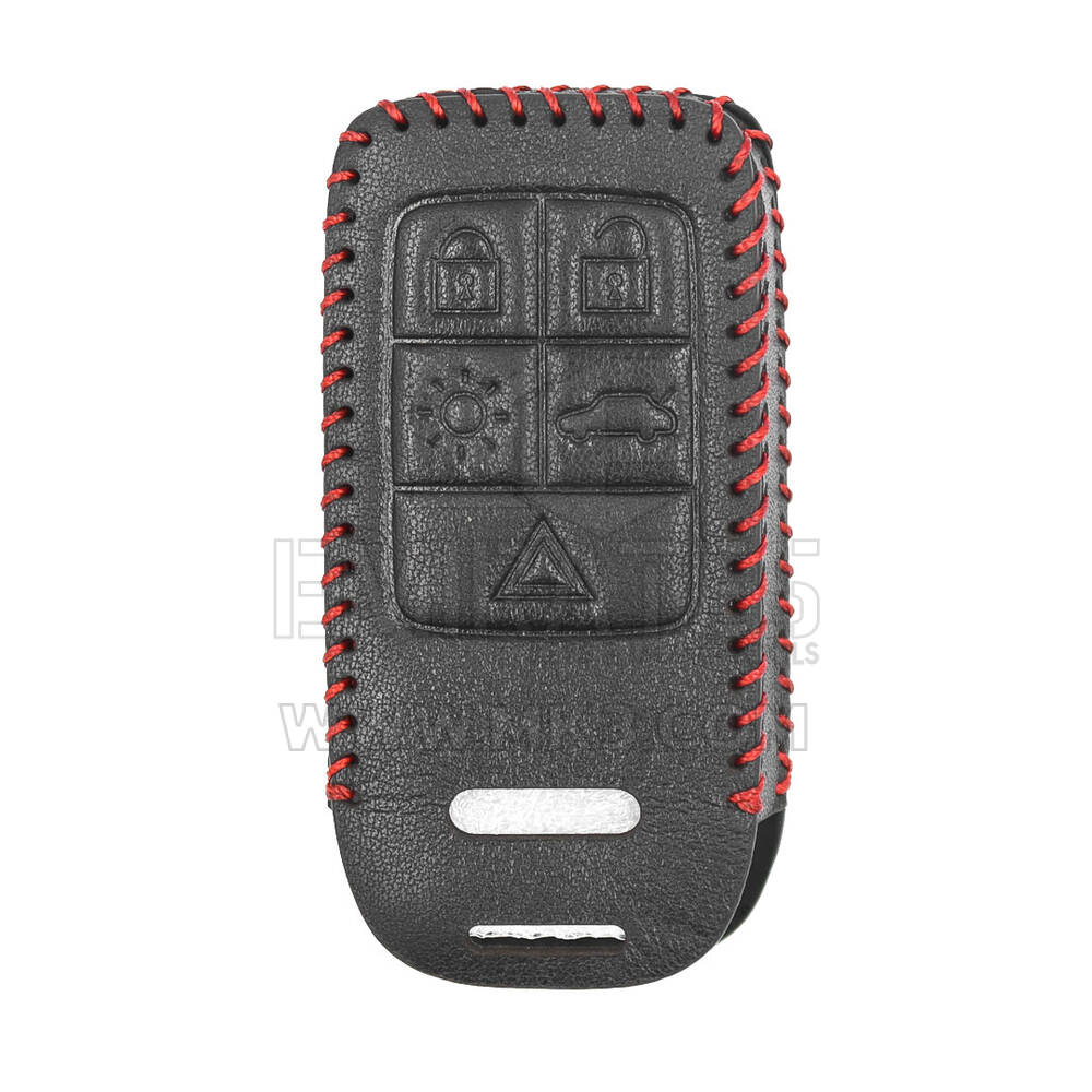 Estojo de Couro Para Volvo Smart Remote Key 5 Botões | MK3
