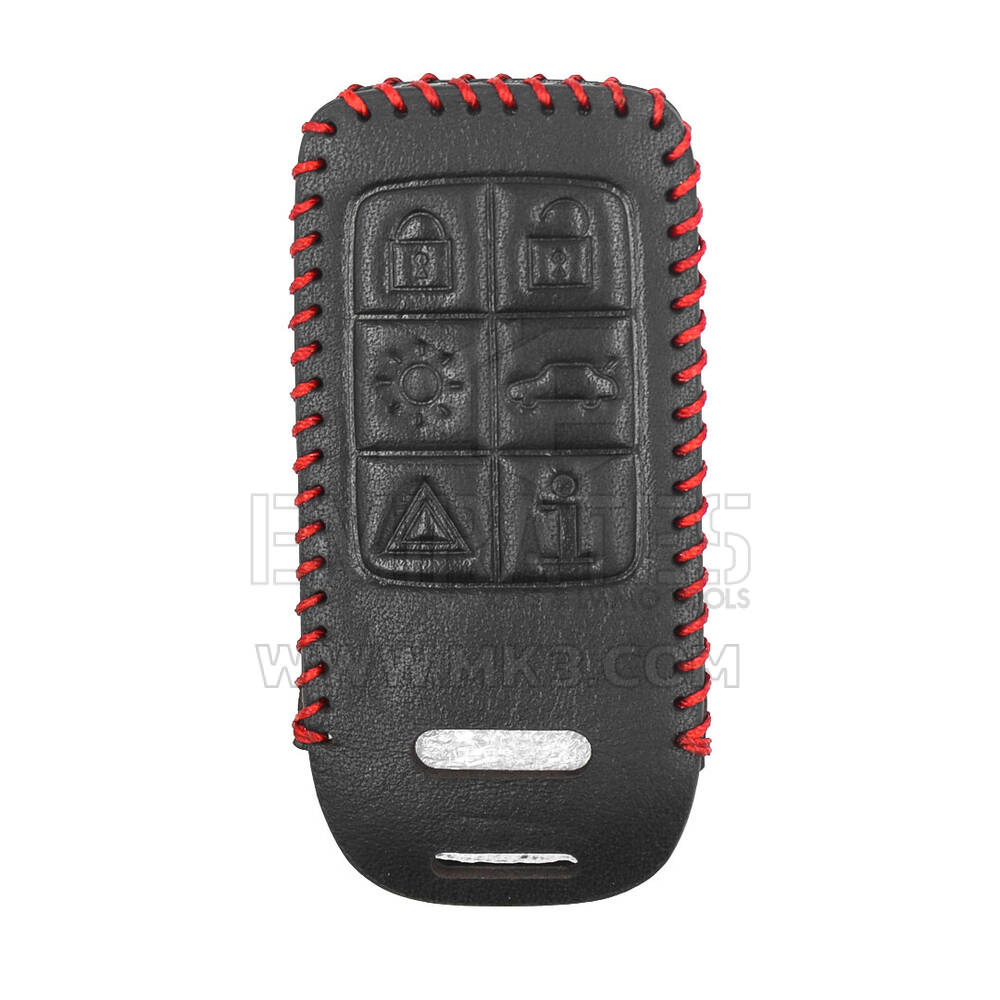 Estojo de Couro Para Volvo Smart Remote Key 6 Botões | MK3