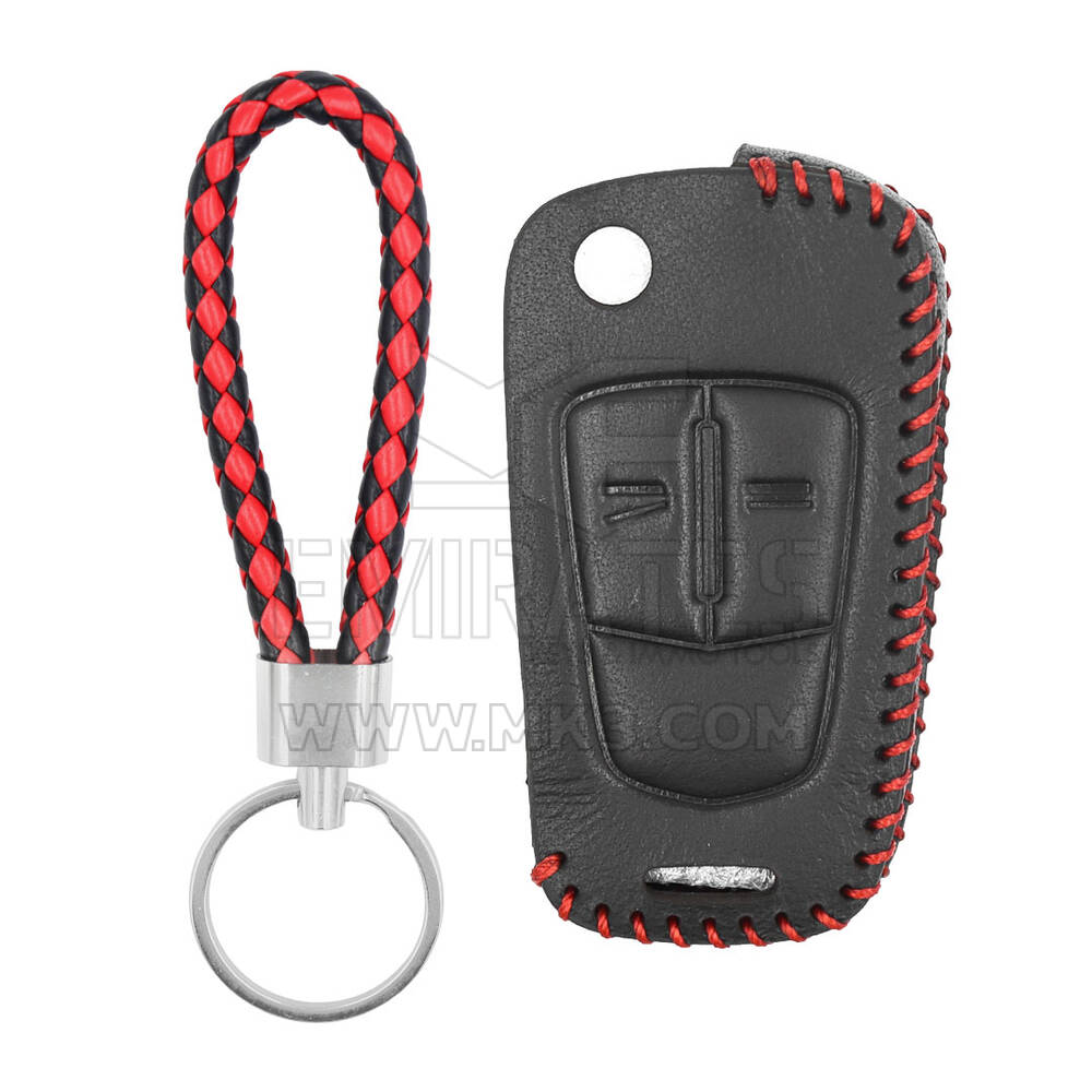 Funda de cuero para Opel Flip Remote Key 3 Botones OP-C