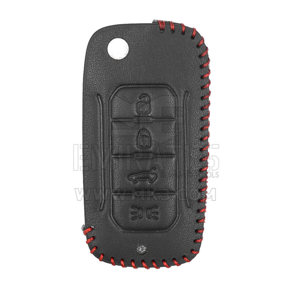Étui en cuir pour clé à distance Jeep Flip 4 boutons JP-E | MK3