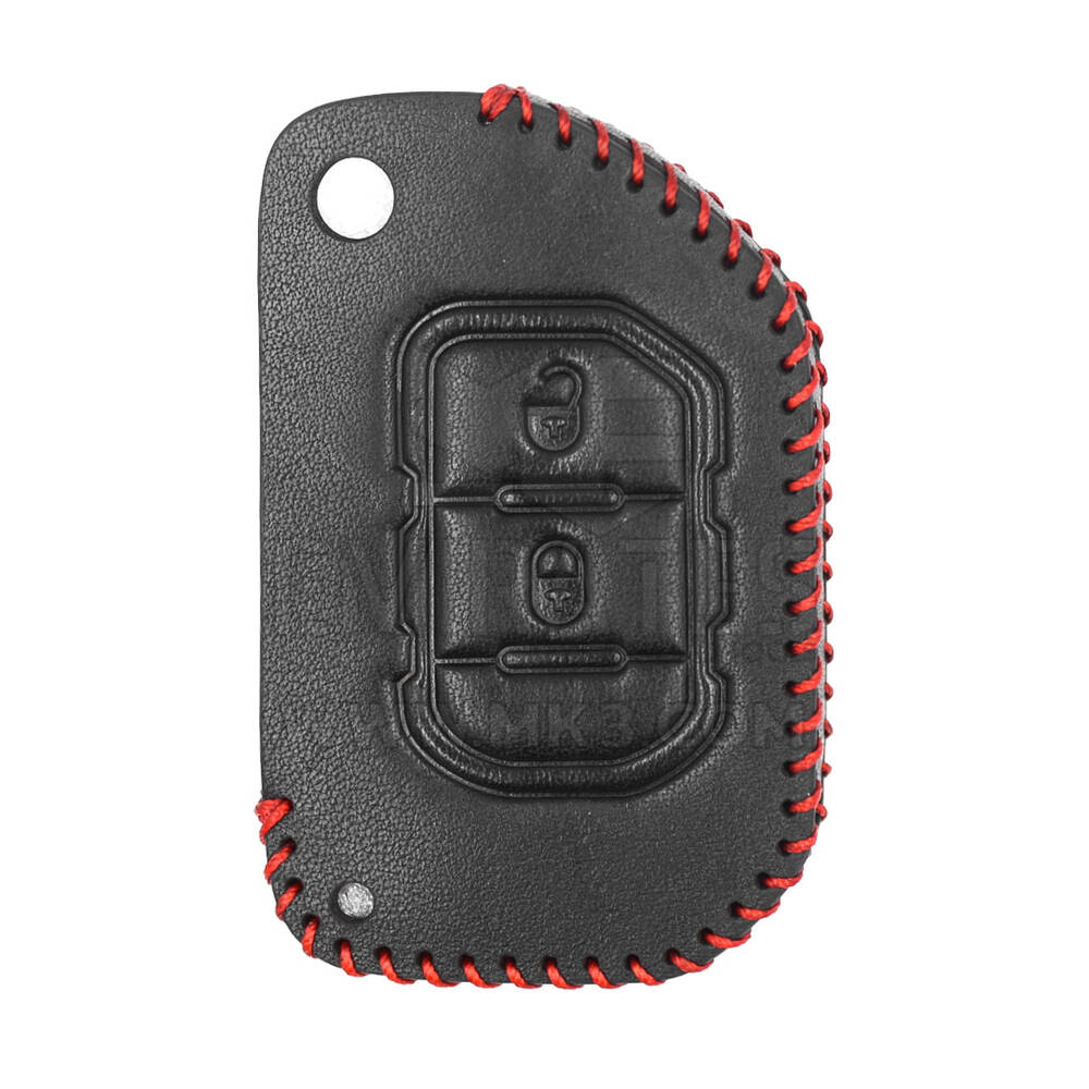 Funda de cuero para Jeep Flip Remote Key 2 Botones JP-F | mk3