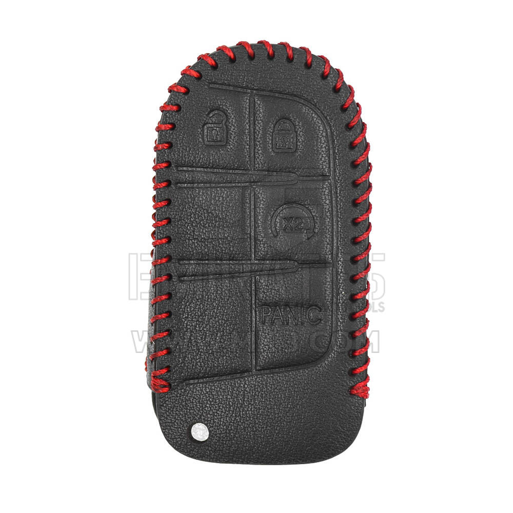 Étui en cuir pour clé à distance intelligente Jeep 3 + 1 boutons JP-H | MK3