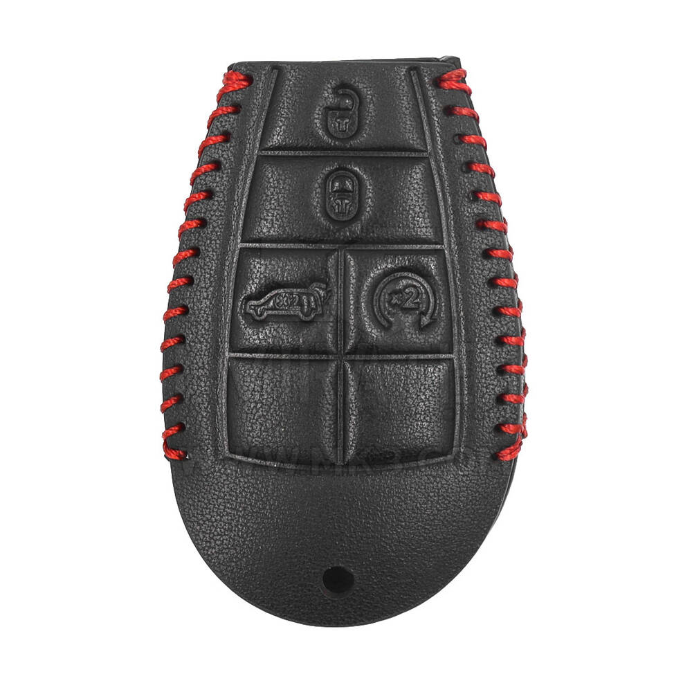 Étui en cuir pour clé à distance intelligente Jeep 4 + 1 boutons JP-L | MK3