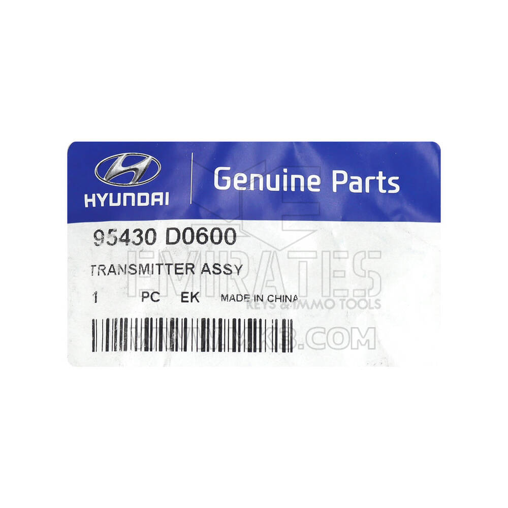 New Hyundai Reina 2019 Genuine / OEM Flip Remote 2 Button 433MHz OEM Part Number: 95430-D0600 | Emirates Keys