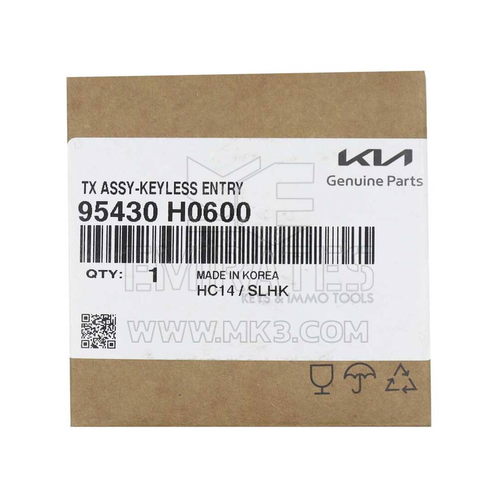 Nuovo KIA Rio 2021 Chiave remota originale / OEM Flip 3 pulsanti 433 MHz Numero parte OEM: 95430-H0600 | Emirates Keys