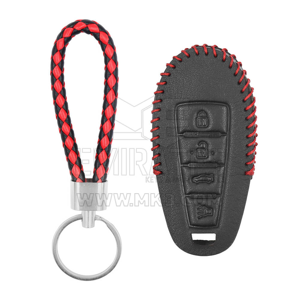 Funda de cuero para Suzuki Smart Remote Key 3+1 Botones SZK-F