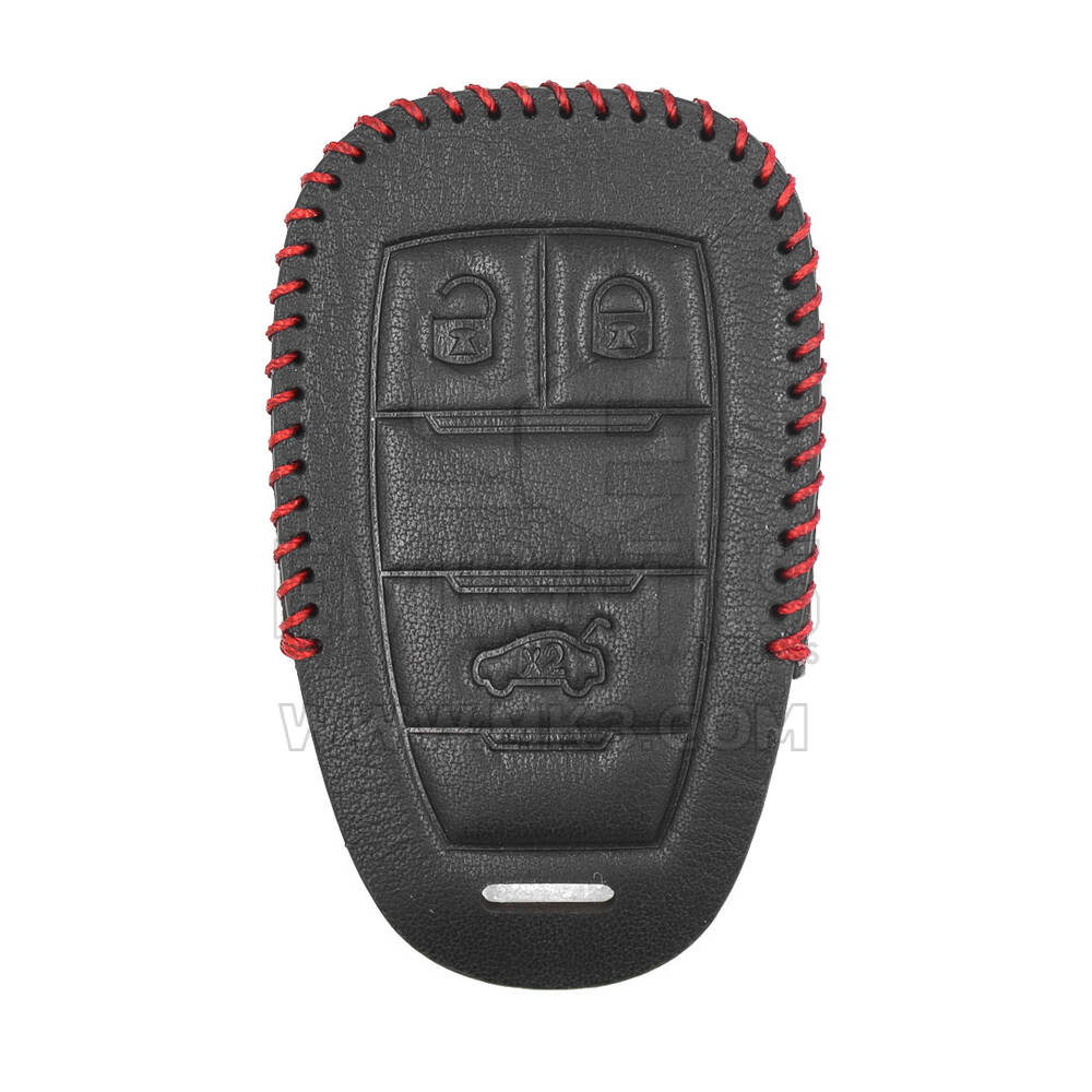 Funda de cuero para Alfa Romeo Smart Remote Key 3 Botones | mk3