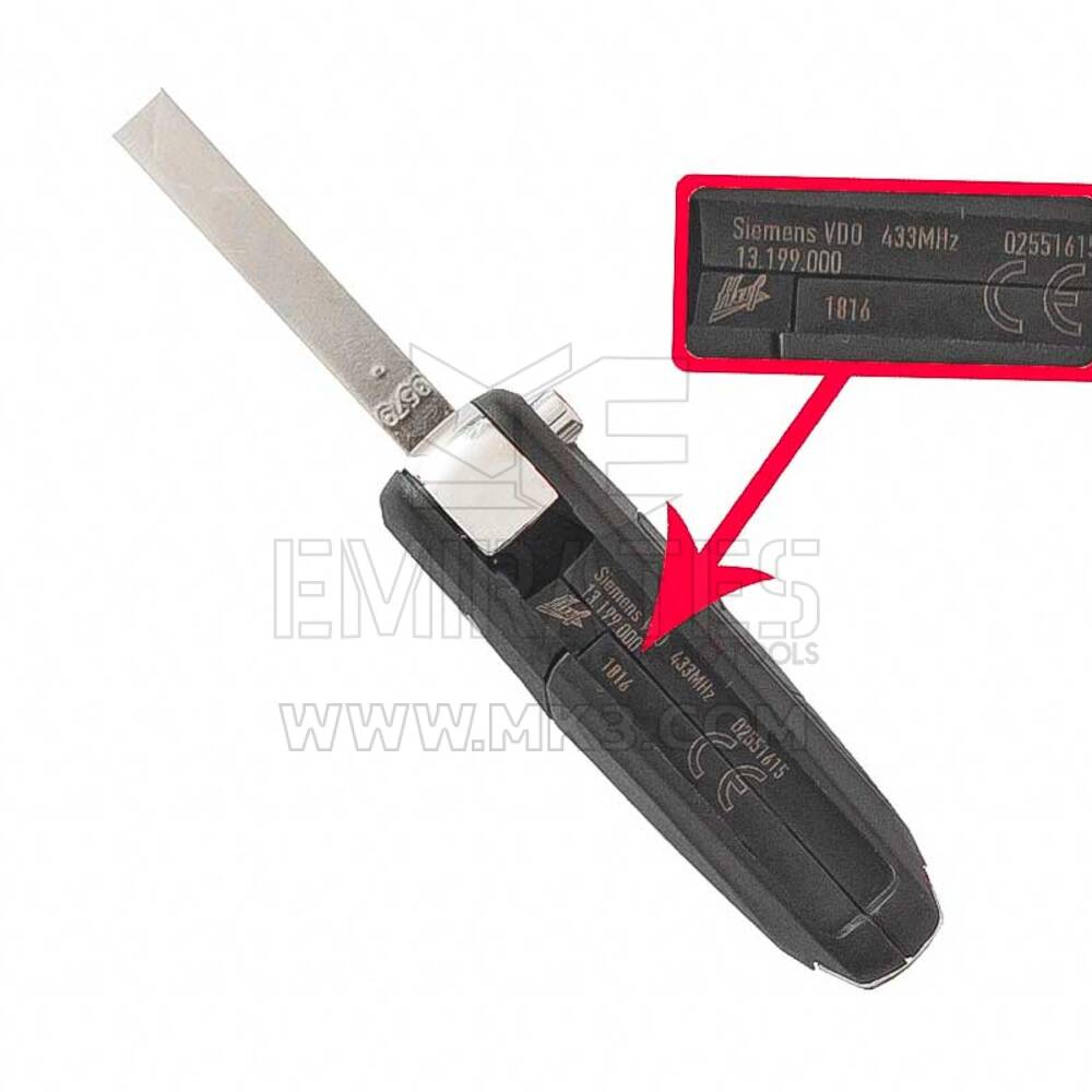 Nuevo Opel Corsa C Genuine/OEM Reemplazo Flip Remote Key 2 Button 433MHz Alta calidad Mejor precio | Claves de los Emiratos