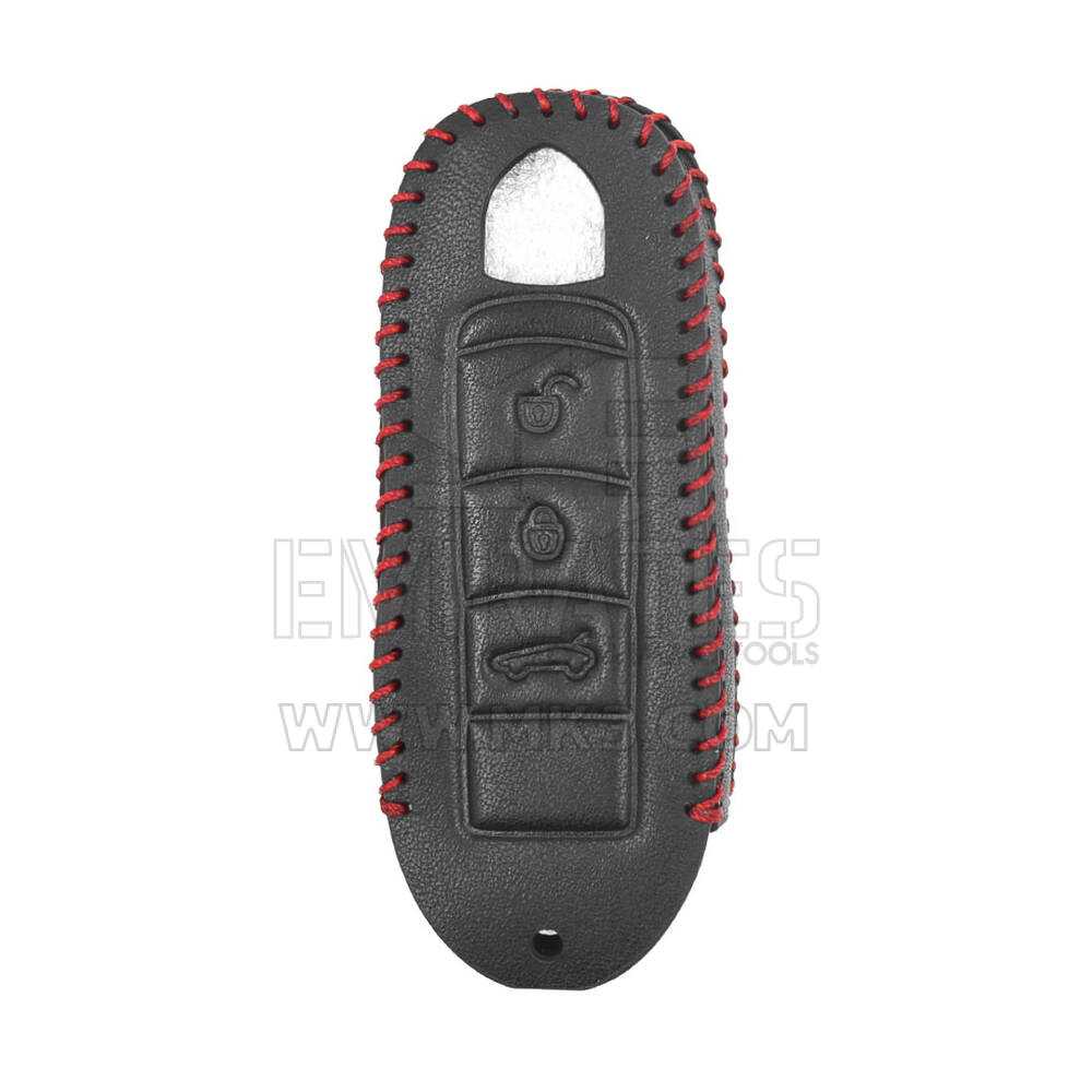 Кожаный чехол для умного дистанционного ключа Porsche 3 кнопки PSC-B | МК3