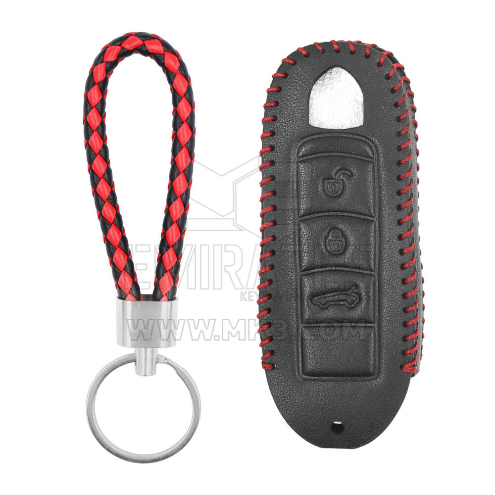 Leather Case For Porsche Smart Remote Key 3 Buttons PSC-B