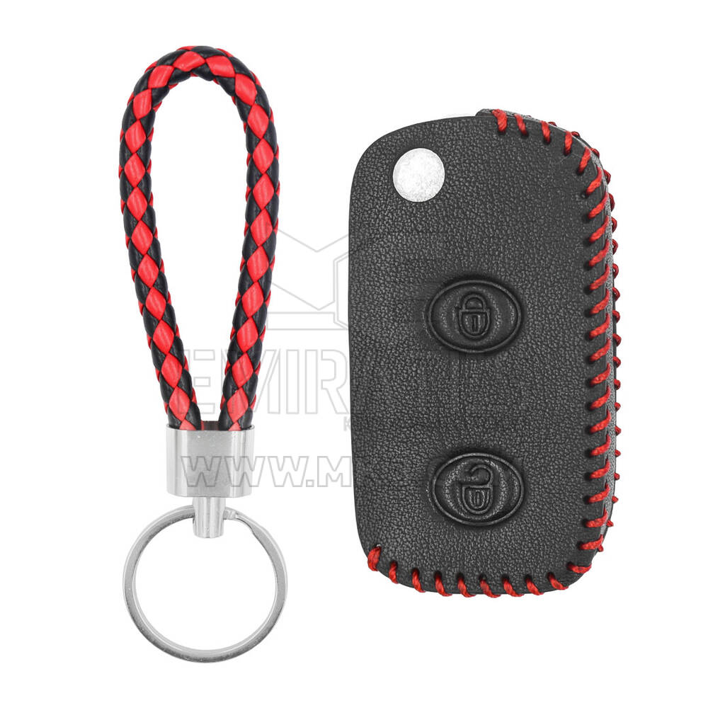 Funda de cuero para Bentley Flip Remote Key 2 Botones