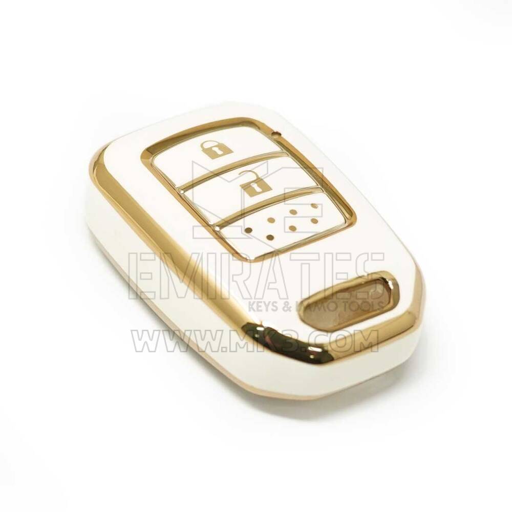 Nuova cover aftermarket Nano di alta qualità per Honda Smart Remote Key 2 pulsanti colore bianco D11J2 | Chiavi degli Emirati