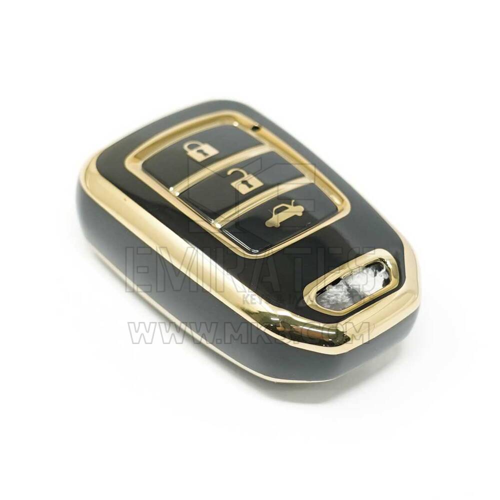 Honda Uzaktan Anahtar 3 Düğme Siyah D11J3 için Nano Kapak | MK3